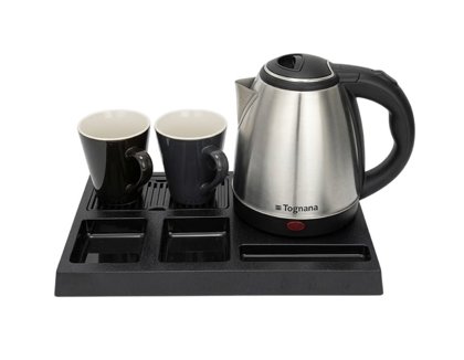 BOLLITORE ELETT.1,2lt.INOX DINAMIKA PLUS+2 TAZZE