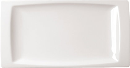 PIATTO RETTANGOLO 28x15 B.CO GONDOLA