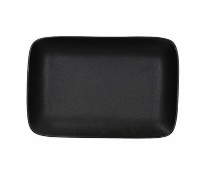 PIATTO RETT.FONDO COUP 28x19  NERO JAP
