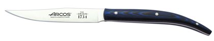 COLTELLO BISTECCA LISCIO 11cm MICARTA BLU ARCOS