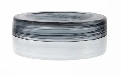 PIATTO ALTO VETRO 21cm.ALAB.NRO HOLLOW