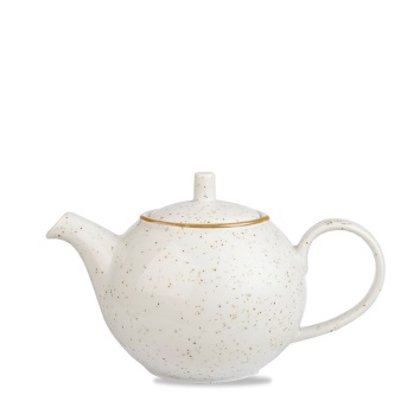 TEIERA C/COPERCHIO 43cl BIANCO STONECAST