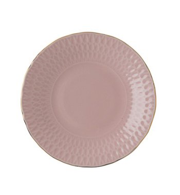 PIATTO PANE 16 ROSA F/ORO CONTESSA