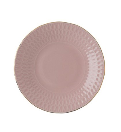 PIATTO PANE 16 ROSA F/ORO CONTESSA