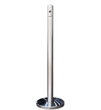 POSACENERE A COLONNA INOX SATINATO