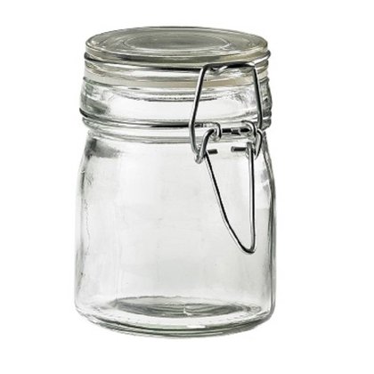 VASETTO VETRO C/COP e GUARNIZIONE 150ml 6,5x9h