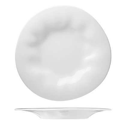 PIATTO PIANO 32cm.BIANCO FLAMENCO 000