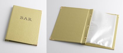 P/MENU'CART.PL.BORDATO ORO 1613/B