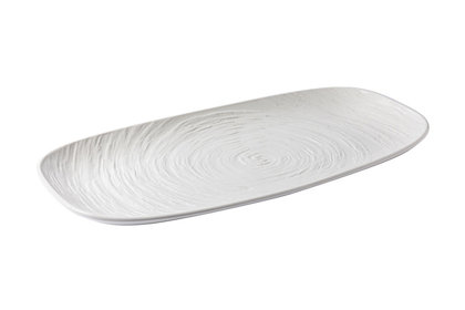 PIATTO RETTAN.36x19 GOURMET BCO MATRIX