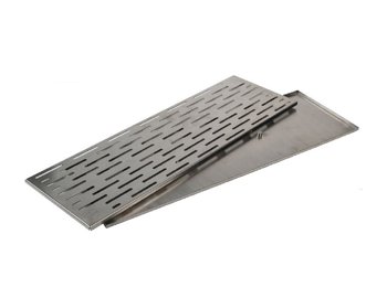 TAPPETINO BAR MAT 60x20 NERO C/GR.INOX