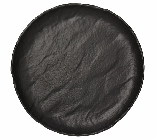PIATTO PIANO 33 NERO VULCANIA