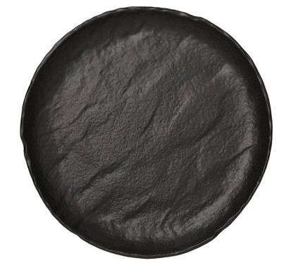 PIATTO PIANO 33 NERO VULCANIA
