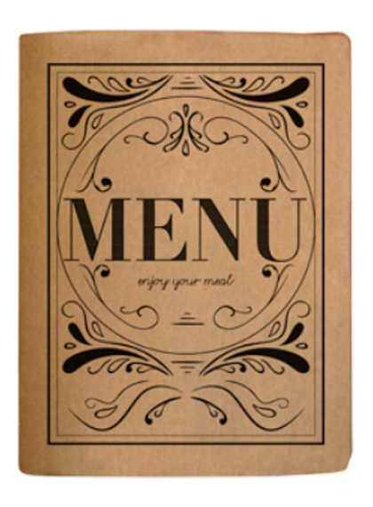 MENU A4 ENJOY AVANA CELLULOSA  4 FACC.
