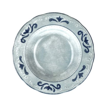 PIATTO FONDO 23 GRAY FLOWERS V.VIENNA