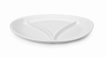 PIATTO OVALE TRIS 30 HOTEL BIANCO