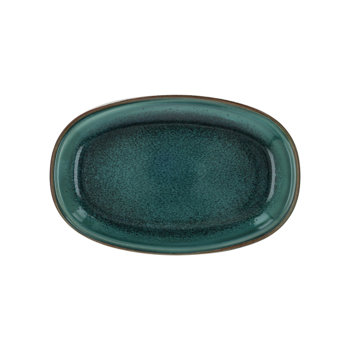 PIATTO OVALE 30x20 AZETA PETRA PEACOCK