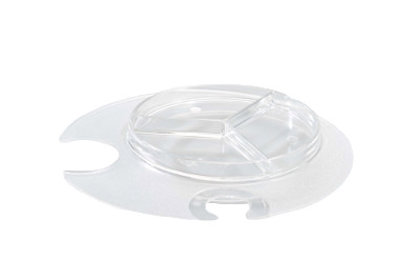 PIATTO DOPPIO USO PARTY 25cm.TRASPAR.