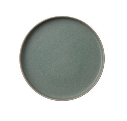 PIATTO PIANO 16 C/BORDO VERDE SANDIE