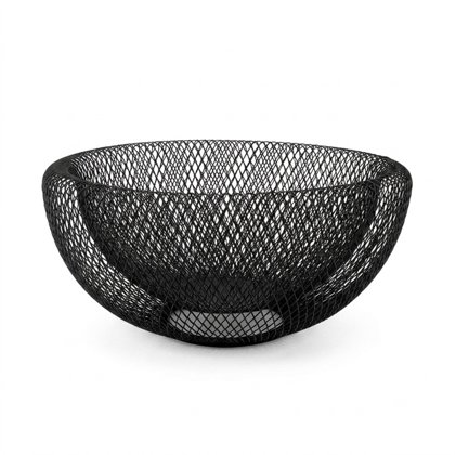 CESTA ALTA RETE 30xH15 CARBONE CALEIDO