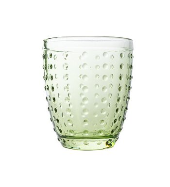 BICCHIERE VETRO 32 cl VERDE BOLLICINE