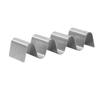 SUPPORTO PORTA TACOS 4 POSTI INOX