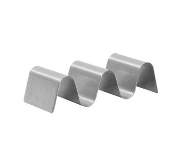 SUPPORTO PORTA TACOS 3 POSTI INOX