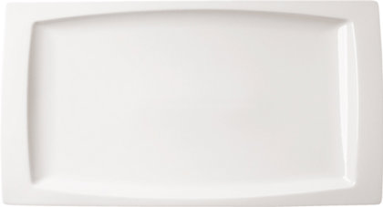 PIATTO RETTANGOLO 38x21 BCO GONDOLA