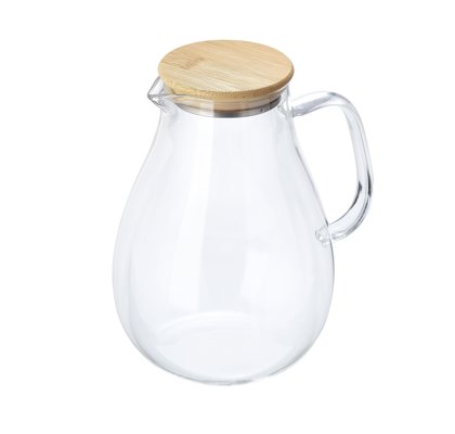 CARAFFA VETRO C/COP.BAMBOO 1,7L