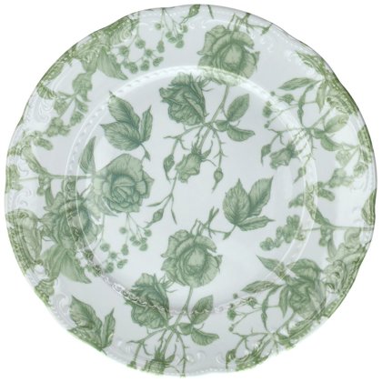 PIATTO PIANO 22 GREEN ROSES V.VIENNA