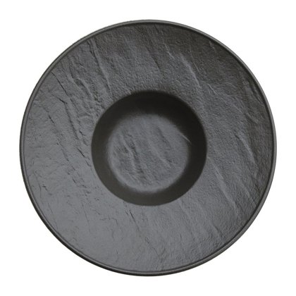 PIATTO FONDO GOURMET 27 NERO VULCANIA
