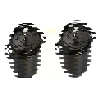 CASSERUOLA NERA 24cm.GHISA INDUZ.STAUB