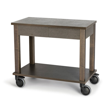 CARRELLO LUX ROVERE SCURO 2 CASSETTI 90x50x80