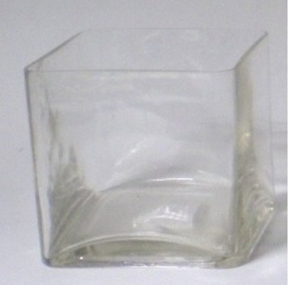 VASO QUADRO TRASPAREN. 9x 9x 9h.CS4006