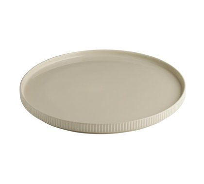 PIATTO WALLED Ø32×2,5h THE GRID SABBIA