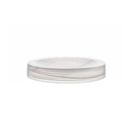PIATTO ALTO VETRO 21cm.ALAB.BCO HOLLOW