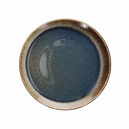 PIATTO PIANO Ø31 cm BLU/BROWN BLOOM