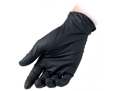 C/100 GUANTI NITRILE USA E GETTA NERO TG.L