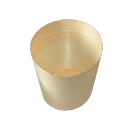 C/50 BICCHIERINI LEGNO 3cl.FINGER
