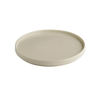 PIATTO WALLED Ø26×2,5h THE GRID SABBIA