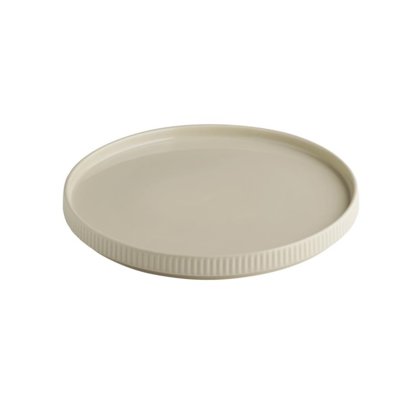 PIATTO WALLED Ø26×2,5h THE GRID SABBIA
