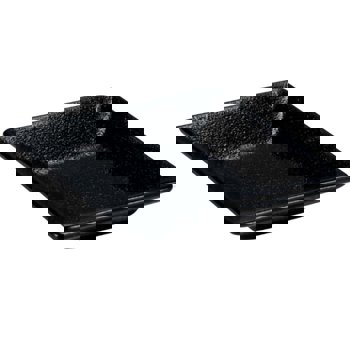 PIATTINO QUADRO FINGER 8x8 RUPIS NERO