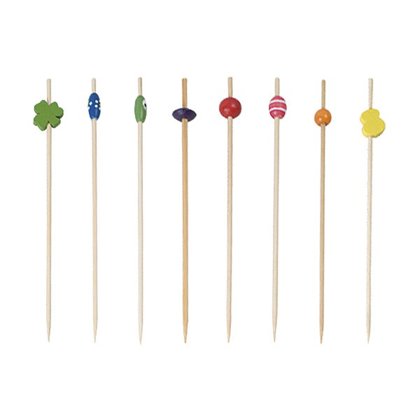 C/100 STECCHI BAMBOO COL ASSORT 12 cm