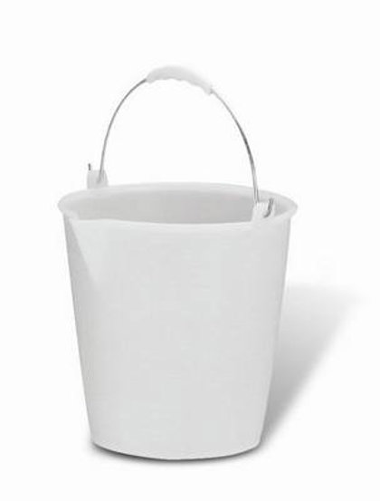 SECCHIO C/BECCO 9LT. BIANCO GIGAN