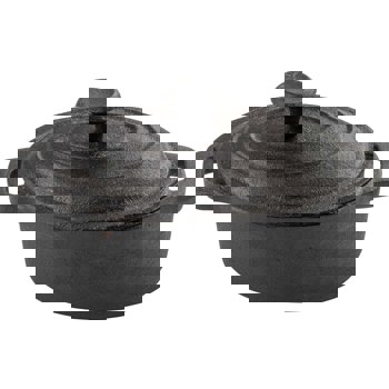 COCOTTE NERA OVALE GHISA 12,5×9,5 IND.