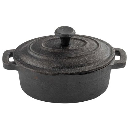 COCOTTE NERA OVALE GHISA 12,5×9,5 IND.
