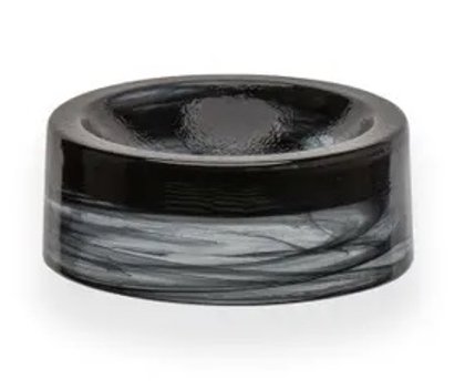 PIATTINO SALSA VETRO ALAB.NERO HOLLOW