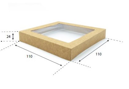 BOX 250 COPERCHIO 9,5 C/FIN.CART.AVANA