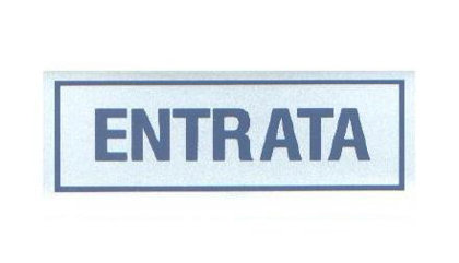 TARGA ADESIVA ENTRATA EUROTAR
