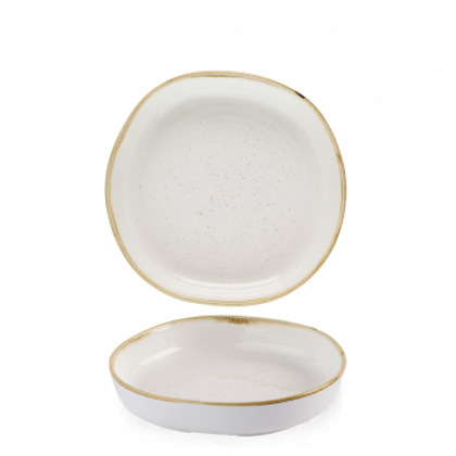 PIATTO FONDO C/BOR.23 ORGANIC B.CO STONE