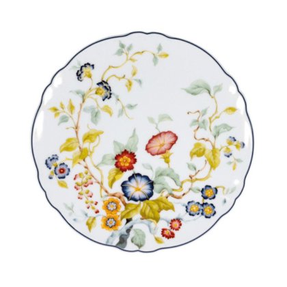 PIATTO PIANO 20 FLORENTIUS FIORI FILO BLU